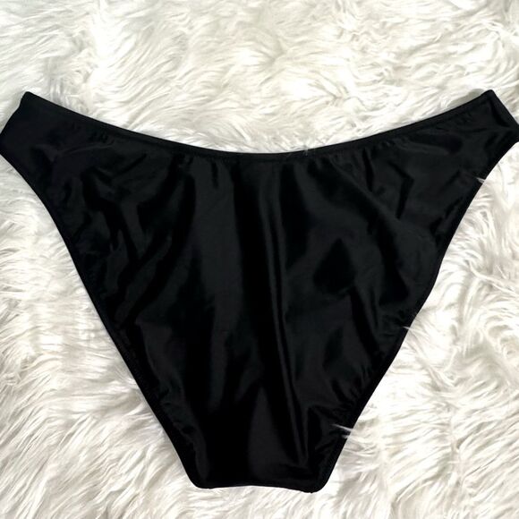 NWT J. Crew '90s High-Leg Bikini Bottom in Black Size XXL - Picture 5 of 10